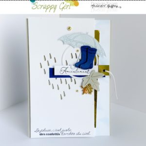 CARTE PLUIE CONFETTIS