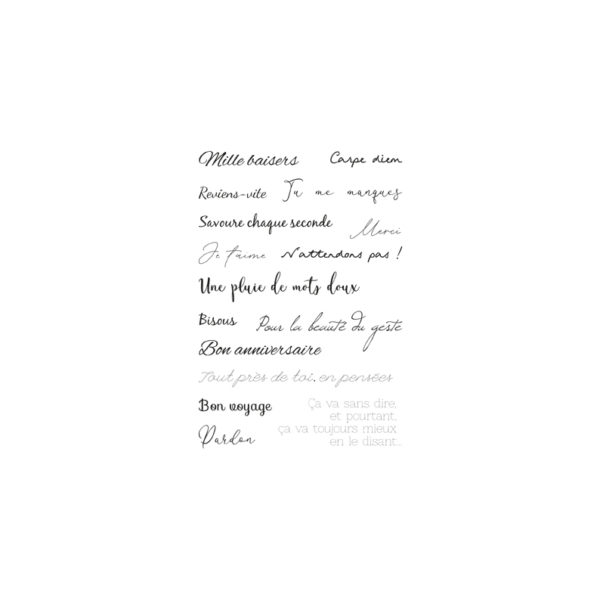 Tampons « Natur'Ailes » 11 – Mots doux – TA38 – Image 2