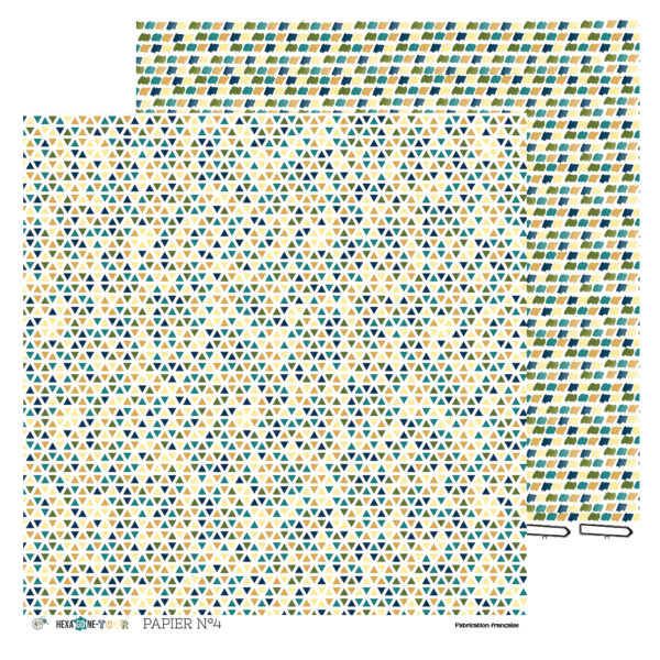 Papier N°4 - Collection Hexagone Tour.