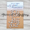 Mots acryliques adhésifs AA04 - "Bonheur" et "Jour après jour"