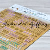 Sticker en relief « 365 jours » – Alphabet 4 couleurs ST11