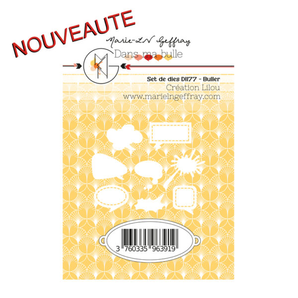Set de 8 dies "Buller" - Collection Dans ma bulle.