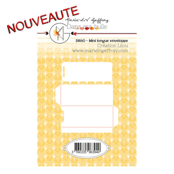 Set de 2 dies "Mini longue enveloppe" - Collection Dans ma bulle.