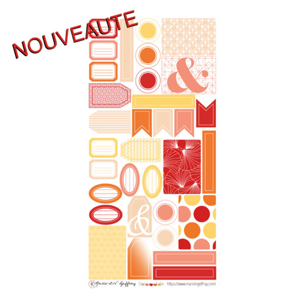 Planche d’étiquettes à découper « Dans ma bulle »