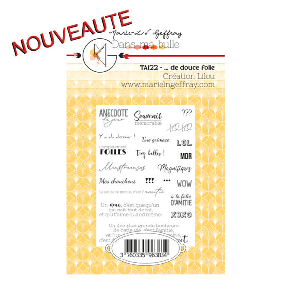 Tampons « Dans ma bulle » – ... de douce folie – TA122.