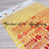 Sticker en relief « Dans ma bulle » – Alphabet 5 couleurs ST12