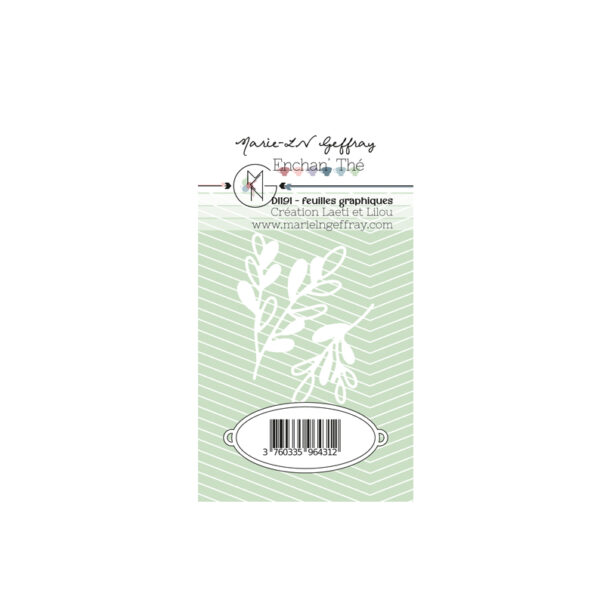 Set de 2 dies « Feuilles graphiques » – Collection Enchan'Thé - DI191.