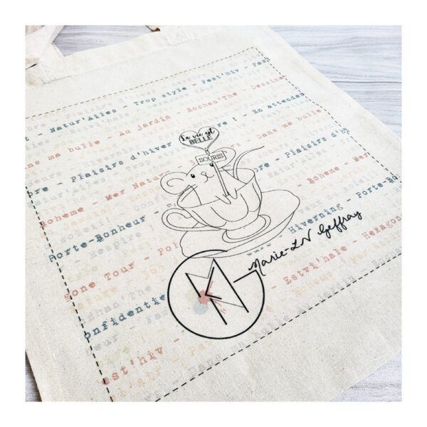 Sac tissu (tote bag) - Collection "Enchan'Thé" – Image 3