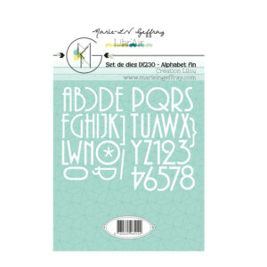 Set de 40 dies « Alphabet fin » – Collection Libr'Air - DI230