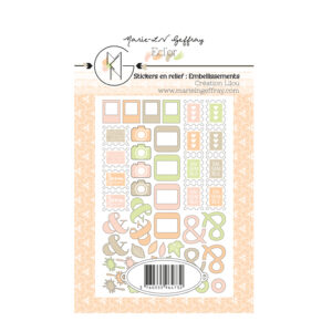 Stickers en relief "Ecl'Or" : Embellissements